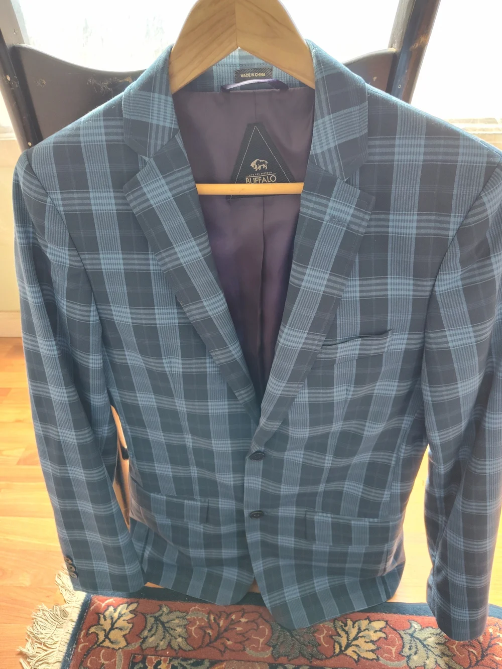 Buffalo Blue Plaid Men's Blazer